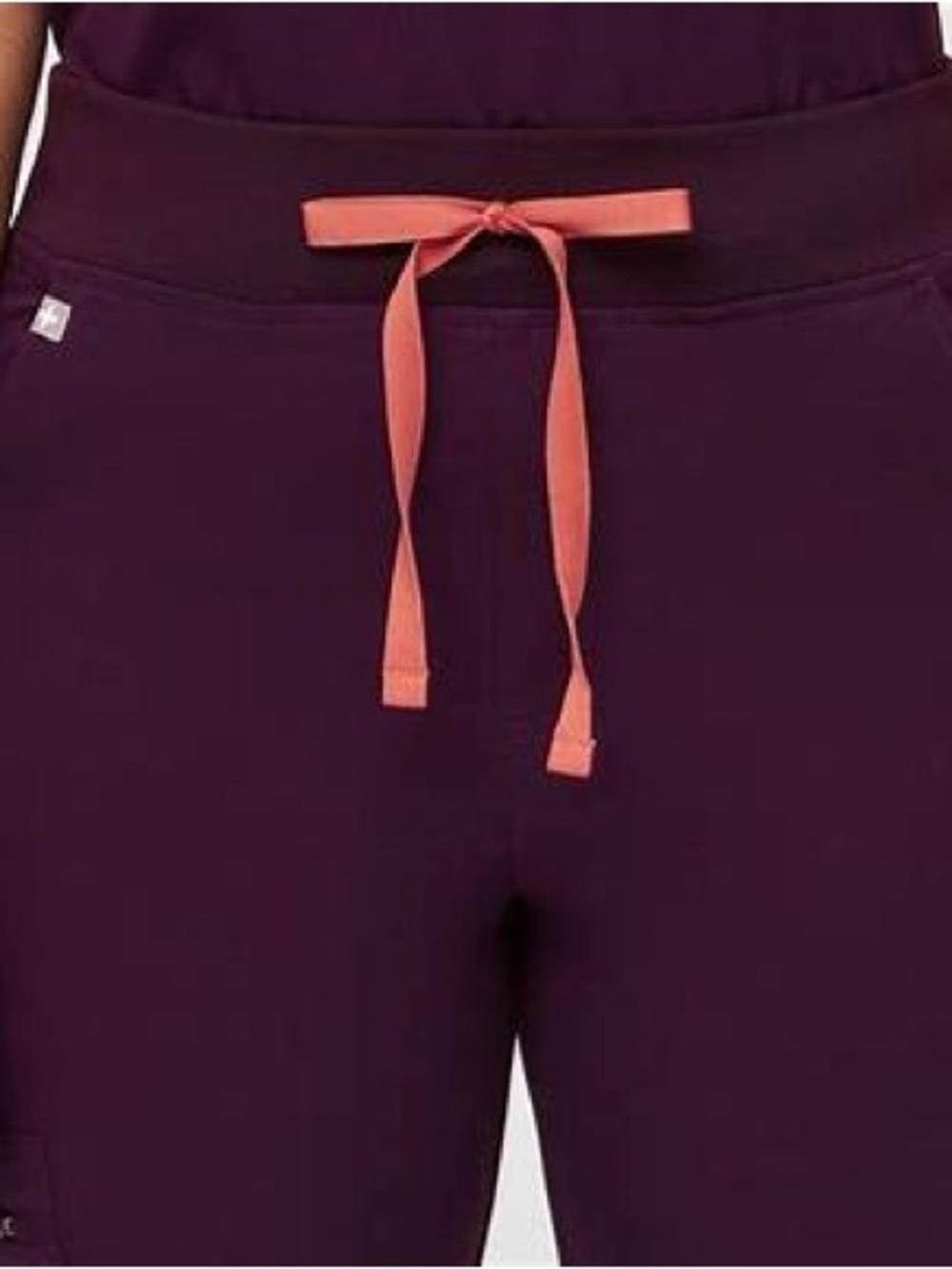 Figs High-Waisted Yola Skinny Scrub Pants Size SP in Deep Purple